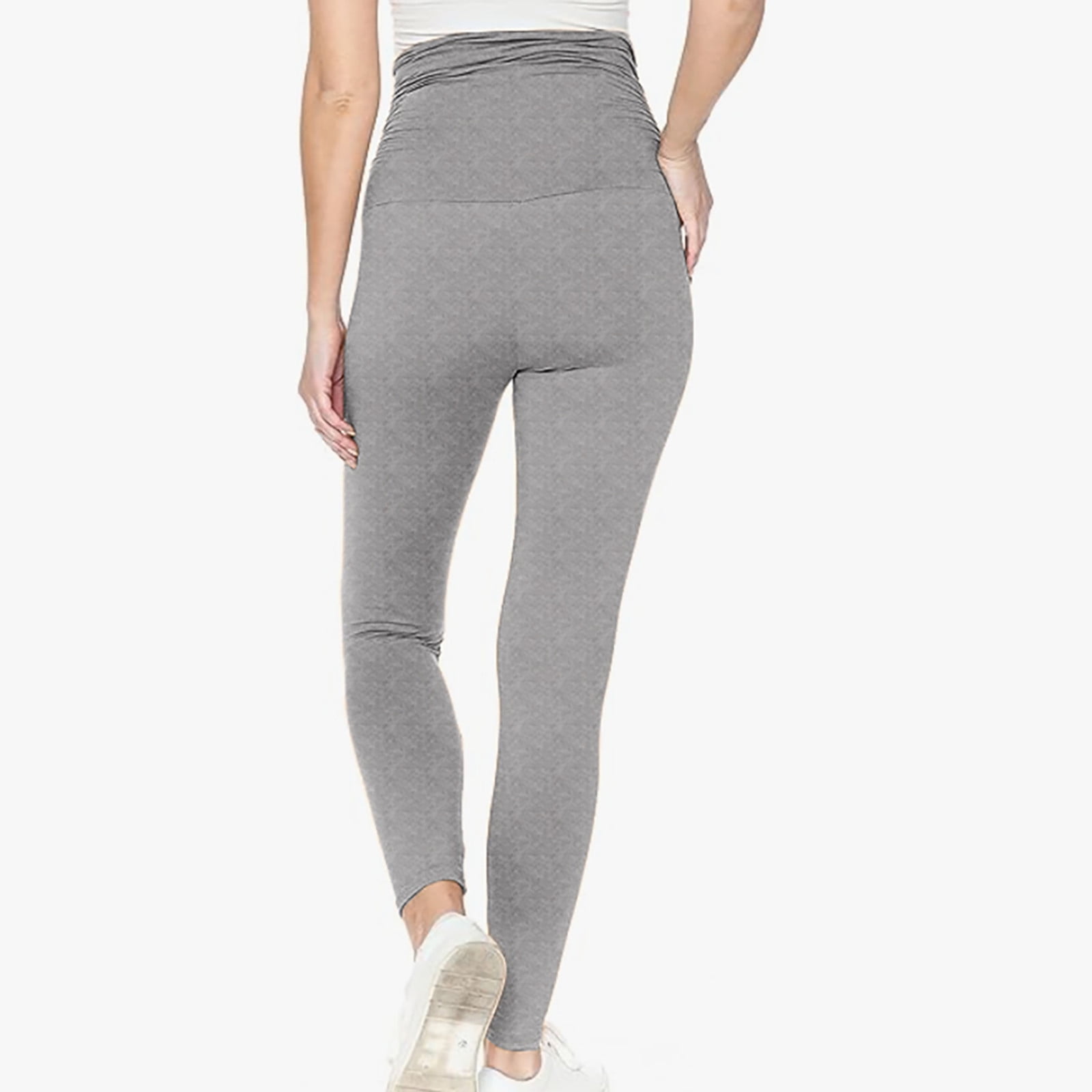 Wyongtao Women's Maternity Joggers Casual Yoga Sweatpants Quick-Dry Lightweight Active Pants,Gray