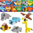 thumbnail image 1 of Tarjetas de San Valentín JOYIN Safari Animal Building Blocks x24, 1 of 9