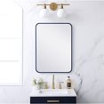 thumbnail image 2 of Elegant Lighting MR802230BL 22 x 30 in. Soft Corner Metal Rectangular Mirror, Blue, 2 of 6