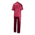 thumbnail image 4 of Yuanlong Womens Pajama Sets 2-Piece Satin Sleepwear For Women Long Sleeved Pants Spring Summer Loungewear Comfortable Nightwear, 4 of 4