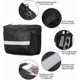 thumbnail image 2 of Bicycle handlebar bag waterproof bicycle front bag multifunctional riding front top tube storage bag, 2 of 5