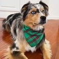 thumbnail image 5 of Wrapables Christmas Pet Triangle Bandana, Bib Scarves For Cats and Dogs (Set of 2), Small, Classic Plaid, 5 of 6