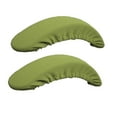thumbnail image 2 of 2pcs Soft Chair Arm Rest Covers Stretchable Office Chair Armrest Slipcovers - Black, 2 of 7