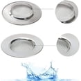 thumbnail image 3 of Filtro de fregadero de filtración intensiva, protector de drenaje antiobstrucciones de acero inoxidable pulido, colador de malla fácil de limpiar para fregaderos de cocina y baño, malla fina con, 3 of 5