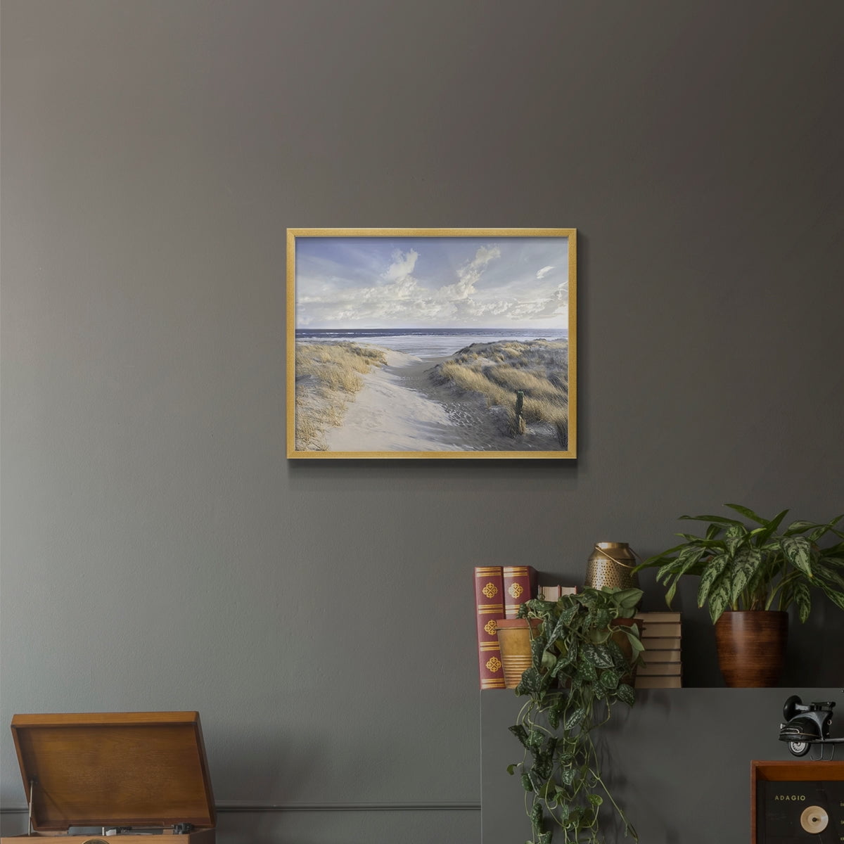 Aisle Marker by Mike Calascibetta - Restickable Framed Giclée Print