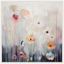 Amanti Art Spring Fling Flowers I Framed Canvas Wall Art Print