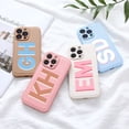 thumbnail image 3 of Funda de teléfono con inicial grande personalizada, cubierta inferior grande, 11 Pro Max Cove, iPhone 7, 8, X, XS, XR, 12, 13 Pro, 3 of 4