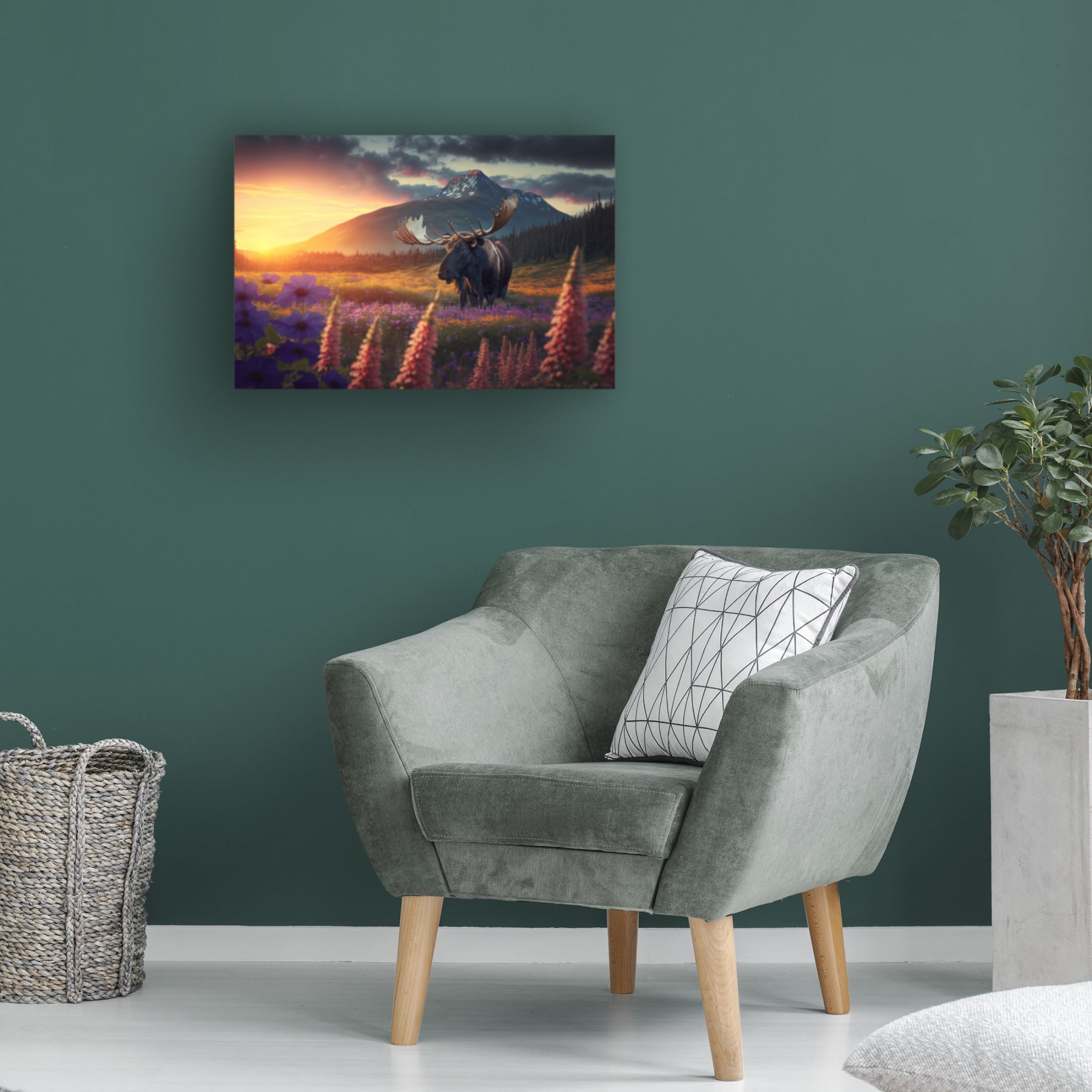 Canvas Wall Art - Ray Heere 'North American Wildlife 7' Wall Art for Living Room, Bedroom, or Office Décor by Trademark Fine Art - 19 x 12 Inches