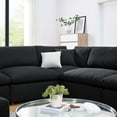 thumbnail image 5 of Modway Commix 8-Piece Upholstered Boucle Fabric Sectional Sofa in Black, 5 of 5