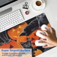 thumbnail image 4 of Long Mouse Pads for Desk,Halloween Black Cats and Pumpkins Desk Mats on Top Of Desks, Desk Mouse Pad Extra Large with 3mm Non-Slip Base and Stitched Edge for Gaming,Work,Home 31.5"x15.7", 4 of 5
