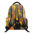 thumbnail image 2 of Chririnla Black Cat Floral Print Large Capacity Elementary Bookbag for High School Travel, Breathable Pockets 600D Polyester Backpack for Little Boys, 2 of 10