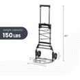 thumbnail image 6 of HaulPro COLAPSA Foldable Hand Truck Dolly, 5" Wheels, 150lb Capacity, 40" Tall and 11" x 15" Wide Base, 6 of 7