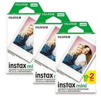 Fujifilm Instax Mini Instant Film, 5 Pack Film Bundle Includes 50 Total Films