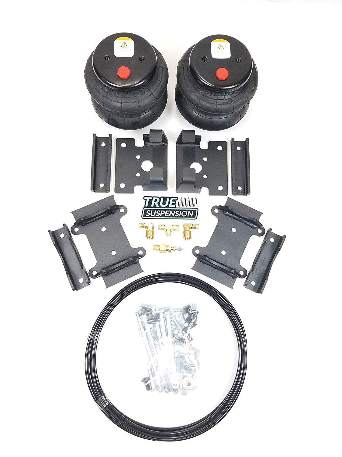TS Fits Dodge 2500 4wd Pickup Truck 14-18 Towing Helper Assist Air Ride Suspension Kit rear coil spring suspension