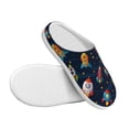 thumbnail image 3 of Lsque Spaceships and Stars Pattern Womens Comfort Cotton on Scuff With Memory Foam and Anti-skid Sole Slipper-42/43, 3 of 7