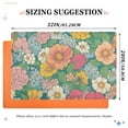 thumbnail image 6 of Yayeee Doormat for Indoor Entrance 32" x 20" Non Slippery Floor Rug, Floral Pattern, 6 of 8