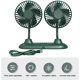 thumbnail image 1 of Ventilador de doble cabezal USB para automóvil Ventilador de enfriamiento de Ndcxsfigh aire interior automático silencioso portátil (verde), 1 of 6