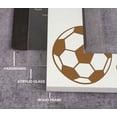 thumbnail image 4 of Darling Souvenir MADE WITH LOVEPersonalized WoodEngraved Picture Frame, Table Top WhitePhotoFrame (Football) Customizable Quote - 4x6 Inches Vertical, 4 of 8