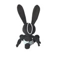 thumbnail image 2 of Muñeco de peluche con forma de conejo de orejas largas, 25 cm, 2 of 3