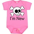thumbnail image 3 of Inktastic I'm New Cute Skull Baby Boys or Girls Baby Bodysuit, 3 of 5