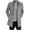 Gray, variant on Wyobmus Men's Wool Blend Jacket Stand Collar Zipper Button Down Pea Coat Long Sleeve Outwear Black