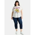 thumbnail image 4 of Terra & Sky Women's Plus Size Def Leppard North American Tour Graphic Tee, Sizes 0X-5X, 4 of 5