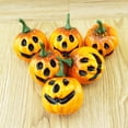 thumbnail image 2 of 6 piezas de espuma de calabaza artificial para mesa de Halloween, centro de Zulema Calabaza, 2 of 8
