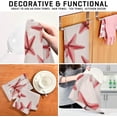 thumbnail image 4 of Watercolor Pink Starfish Tea Towels Set of 1 Sea World Kitchen Dish Cloth with Hanging Loop, 18"x28"Lint-Free Absorbent Towel for Kitchen Drying Wiping and Cleaning, 4 of 7