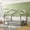 Gray, variant on Full Size Bed Frame for Kids,Wooden House Bed with Roof and Safety Guardrail,Montessori Floor Bed Playhouse Tent Bed for Bedroom Apartment,Gray