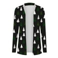 thumbnail image 5 of Ladies Cardigans,Xmas Print Long Sleeve Lightweight Cardigan for Women Xmas Cute Loose Fit Coat, 5 of 6