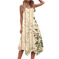 thumbnail image 4 of Nuoqisi Summer Casual Dresses for Women Sleeveless Midi Dress Swing Tank Sundress Print Loose Fitted Tshirt Dress 2026, 4 of 8