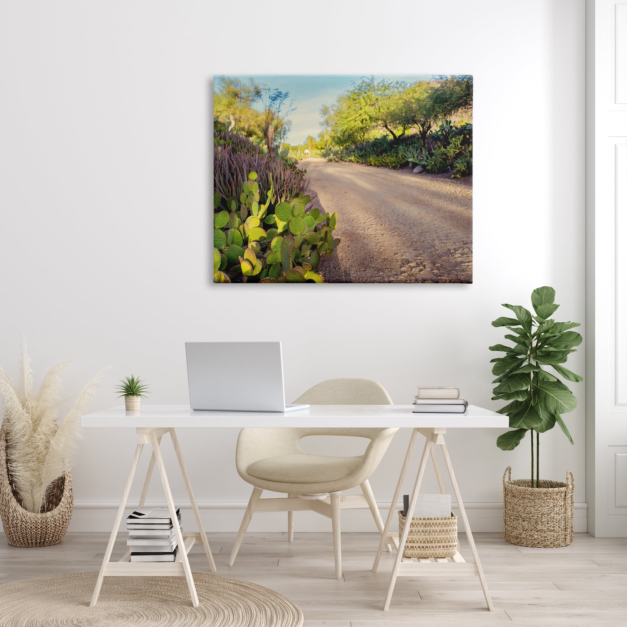 Stupell Industries Roadside Greenery Botanicals Arid Desert Cactus Plants Photograph Gallery Wrapped Canvas Print Wall Art, Design by Bill Carson Photography