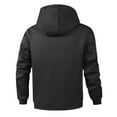 thumbnail image 3 of Men's Embroidered Hooded Pullover Lined Jacket for Warm Winter Outdoor Casual Wear Soft Comfortable Lightweight Sweatshirt Oversized Pullover Long Sleeve Crewneck Casual Tops, 3 of 3