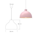 thumbnail image 2 of Ilios Innova | Paquete de 3 lámparas de techo colgantes decorativas estilo nórdico retro de 36 cm para habitaciones y salas de estar, 2 of 9