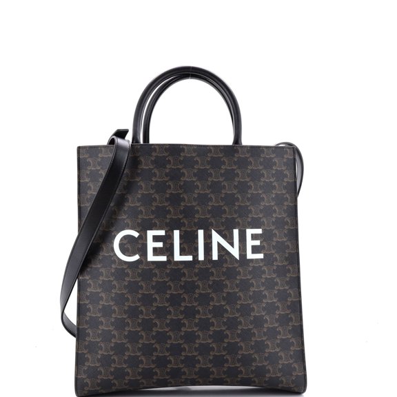 Pre-Owned Vertical Cabas Tote Triomphe Coated Canvas Medium By Rebag