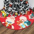 thumbnail image 4 of Falda de árbol de Navidad, adornos de Feliz Navidad 2023, cubierta inferior de árbol de Navidad, adornos de fiesta, Feliz Año Nuevo 2024, 4 of 4