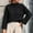 Black, variant on Lilgiuy Womens Sweaters Fall 2023 Fashion Casual Solid Color Long Sleeve Round-Neck Sweater for Snowboarding Skiing