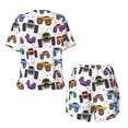 thumbnail image 5 of Picia Cartoon Monster Trucks1 Pajamas Sets for Women Soft Short-Sleeved Pjs with Lounge Shorts Two Piece Sleepwear-XX-Large, 5 of 9