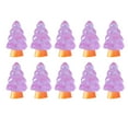 thumbnail image 5 of sunsanly 10Pcs Mini Christmas Tree Decoration Glow in The Dark Resin Crafts DIY Dollhouse Snow Garden Desktop Miniature Xmas Tree Ornament Holiday Decor, 5 of 8