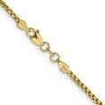 thumbnail image 4 of Auriga 14K Yellow Gold 1.75 mm Semi-Solid Round Box Chain Necklace for Women 26", 4 of 7
