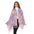 thumbnail image 3 of FORMRS Womens Scarf Winter Soft Long Big Warm Shawls Wrap Tassel Scarves, Pastel Pink Marble Pattern, 3 of 9