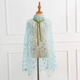 thumbnail image 2 of TAIAOJING Toddler Girls Lace Up Cape Party Robe Kids Tulle Princess Cloak Coat, 2 of 6