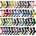 thumbnail image 3 of 5 Pairs Christmas Socks, Christmas Crew Socks for Women, Basketball socks for men and women， Holiday or Birthday Gift, 3 of 10