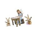 thumbnail image 4 of Adornos de de hadas y conejitos Figuras decorativas Regalos ideales Artesanías Estatuas de jardín creativas para vacaciones en interiores al, 4 of 8
