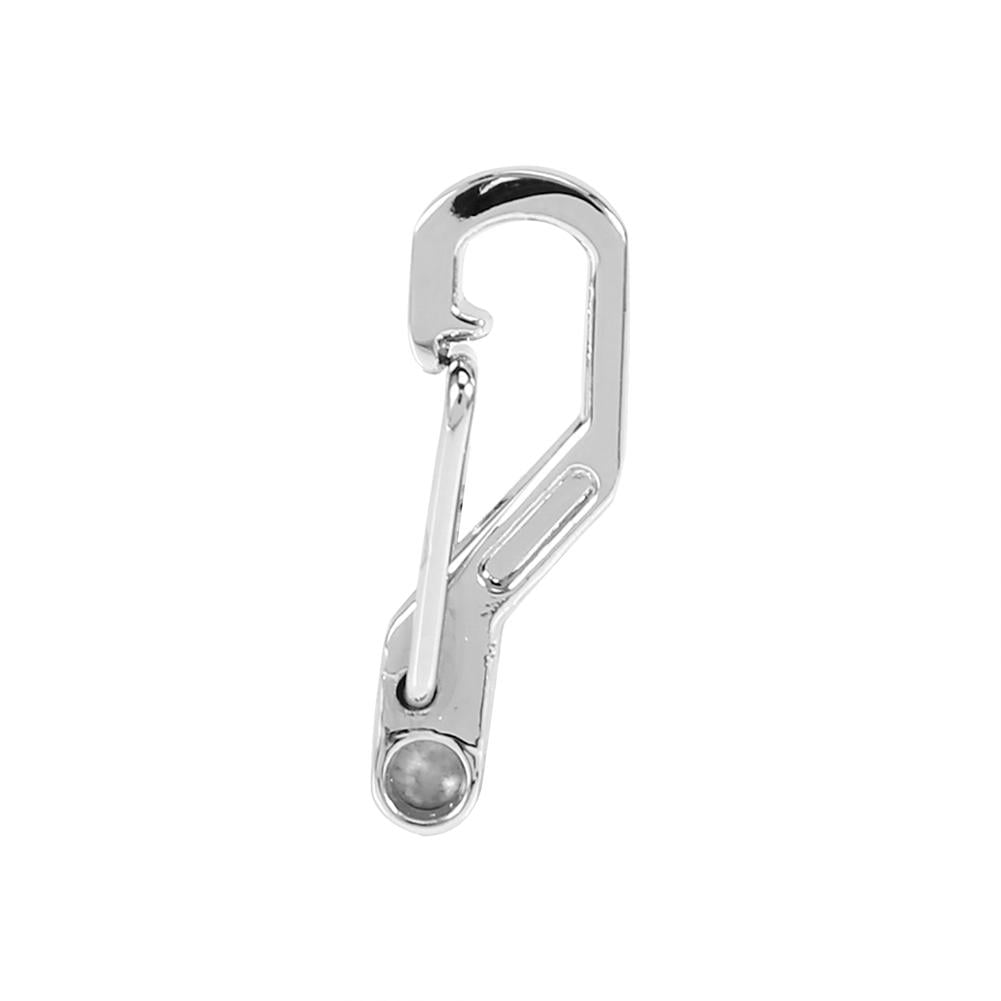 5pcs Nickel Alloy Outdoor Hiking Spring Keychain Carabiner Key Ring Hook Clip