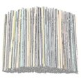 thumbnail image 1 of 1000 Pcs Flexible Plastic Straws Striped Multi Colored Disposable Straw-h, 1 of 4