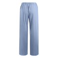 thumbnail image 6 of Linen Pants Women Casual Loose Drawstring Pants Wide Leg High Waist Trousers Boho Beach Lounge Pants Pockets Ladies Comfy Plus Size 2025 Trendy Outfits Lightweight Cute Fashion Dressy Clothes, 6 of 6