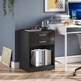 thumbnail image 6 of Afuhokles Set of 2 Nightstand 2 Drawers with Charging Station, Bedside Table Bedroom Furniture, Black, 6 of 6