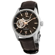 Men's Orient Star Automatic Sapphire Brown Leather Watch RE-AT0007N00B