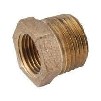 Anderson 738110-0602 Pipe Reducing Hexagonal Bushing, 3/8 x 1/8 in, Male x Female, Red Brass